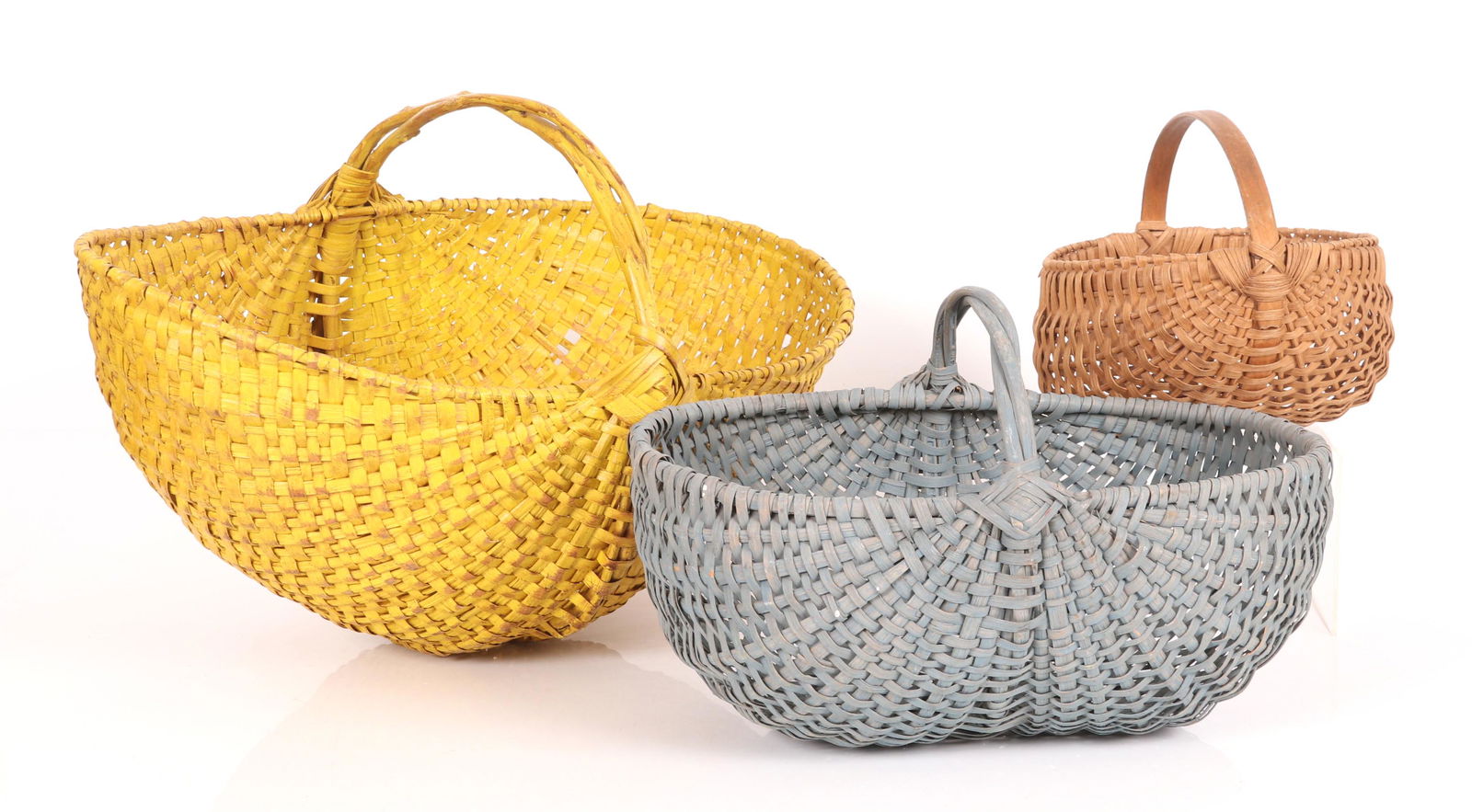 Three 19th Century Splint Baskets (1 of 12)