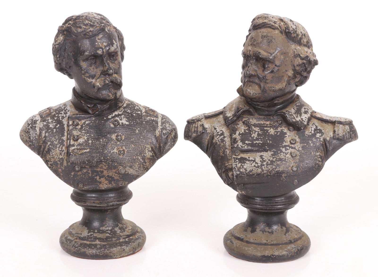 A Pair of Busts, Civil War Era Generals (1 of 9)