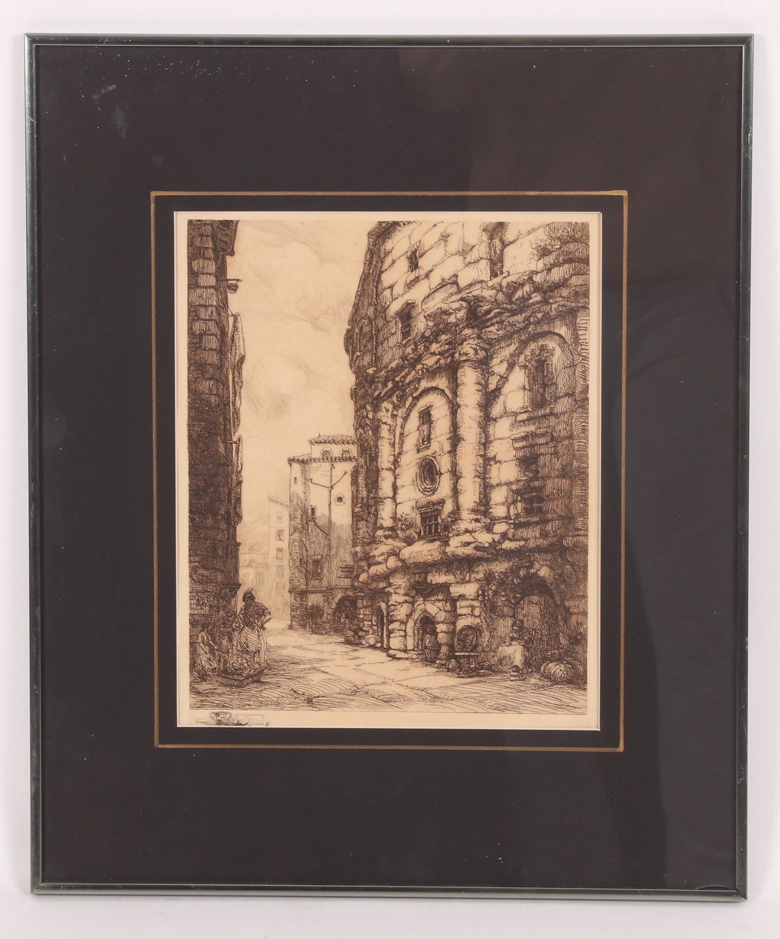 A Large 19th Century Etching (1 of 6)