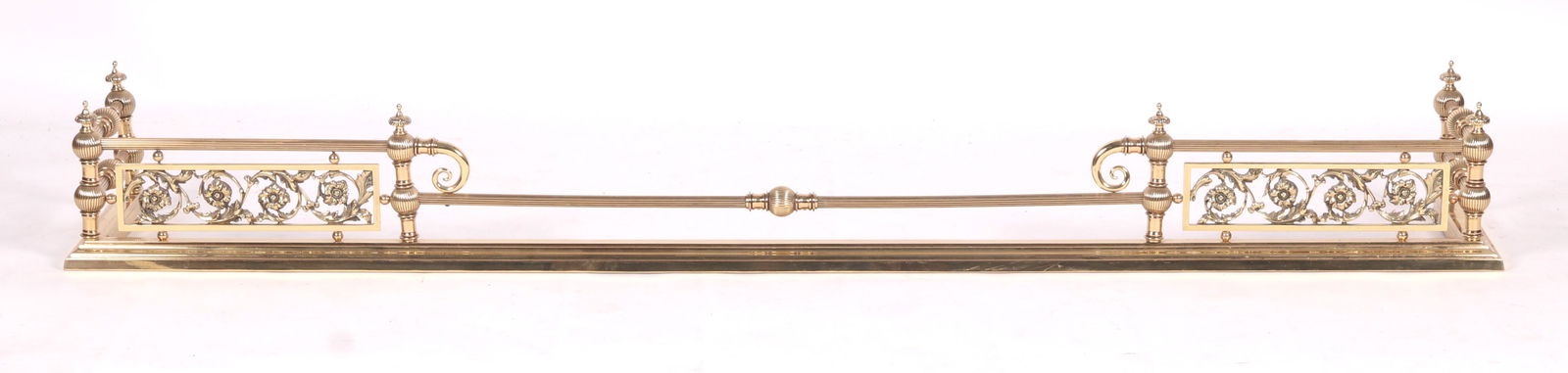 A 19th Century Brass Fire Fender (1 of 6)