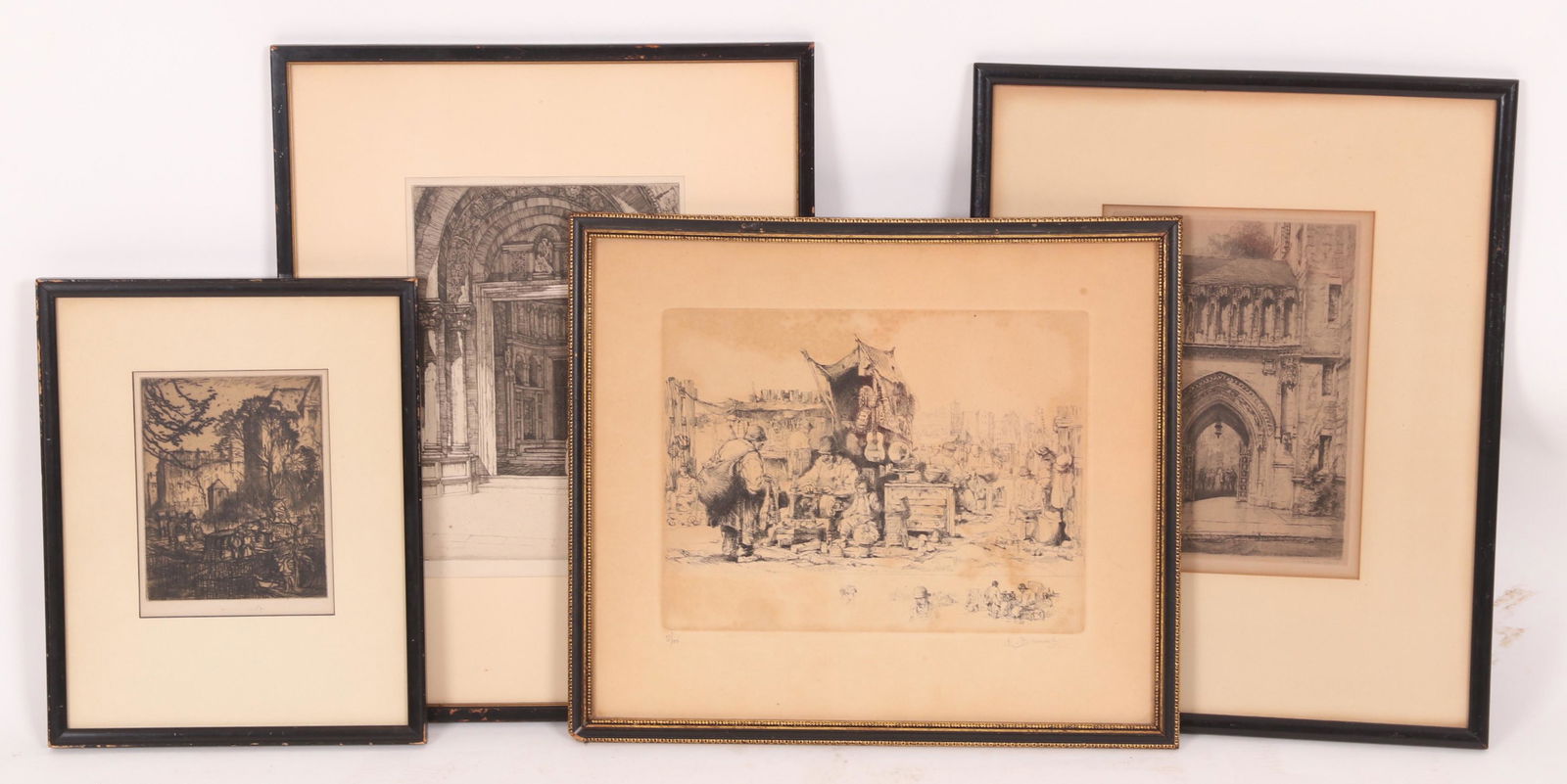 Four Etchings; Brangwyn, Brouet, Orr, Rosenberg (1 of 12)