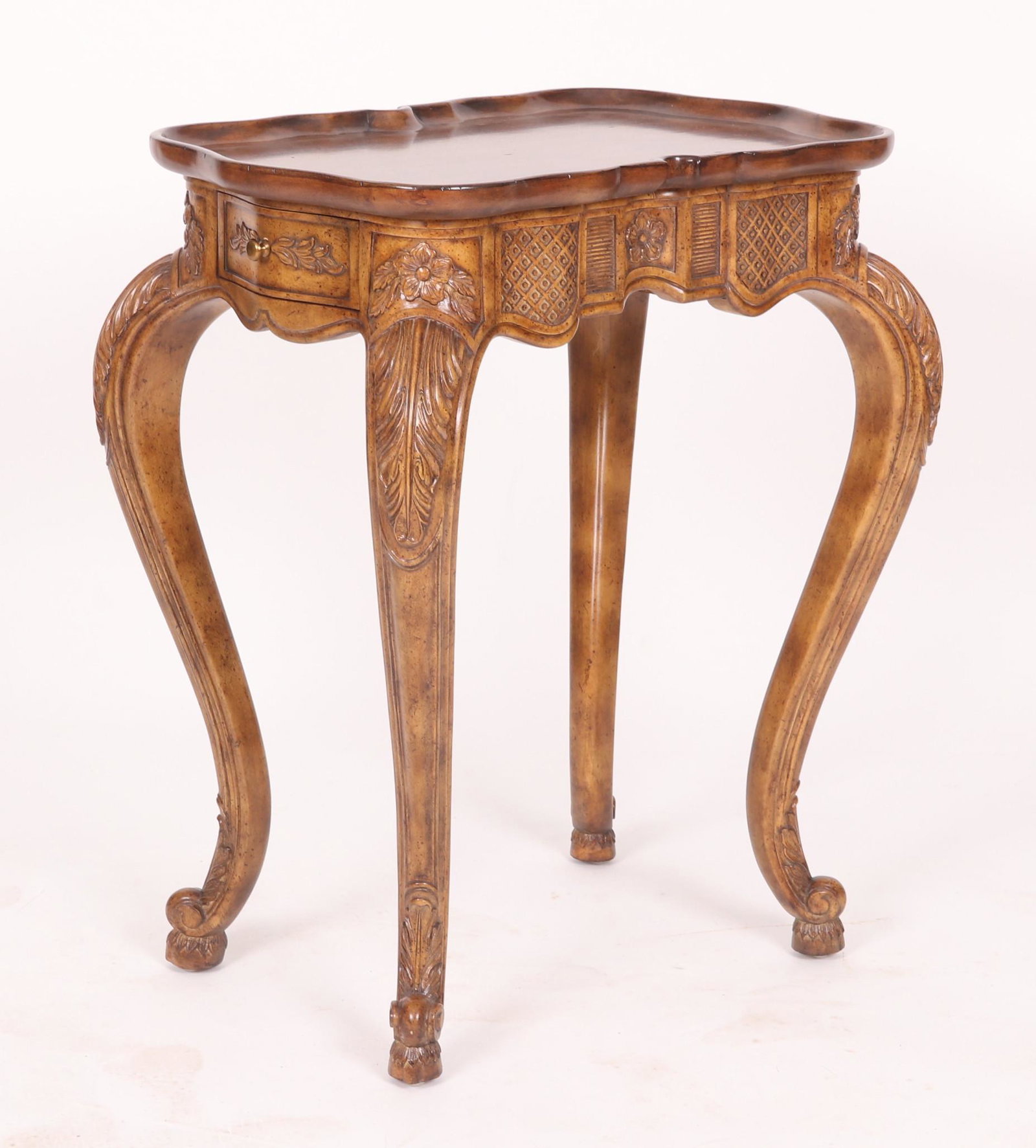 A Maitland Smith Carved Accent Table (1 of 10)