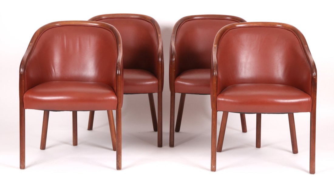 A Set of Four Knoll Style Dining Chairs (1 of 8)