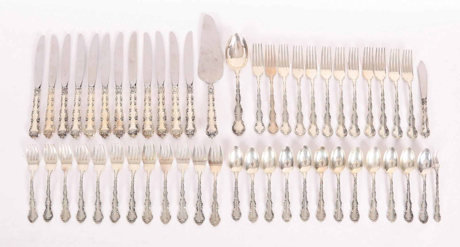 A Partial Sterling Flatware Service, Gorham Strasbourg (1 of 6)