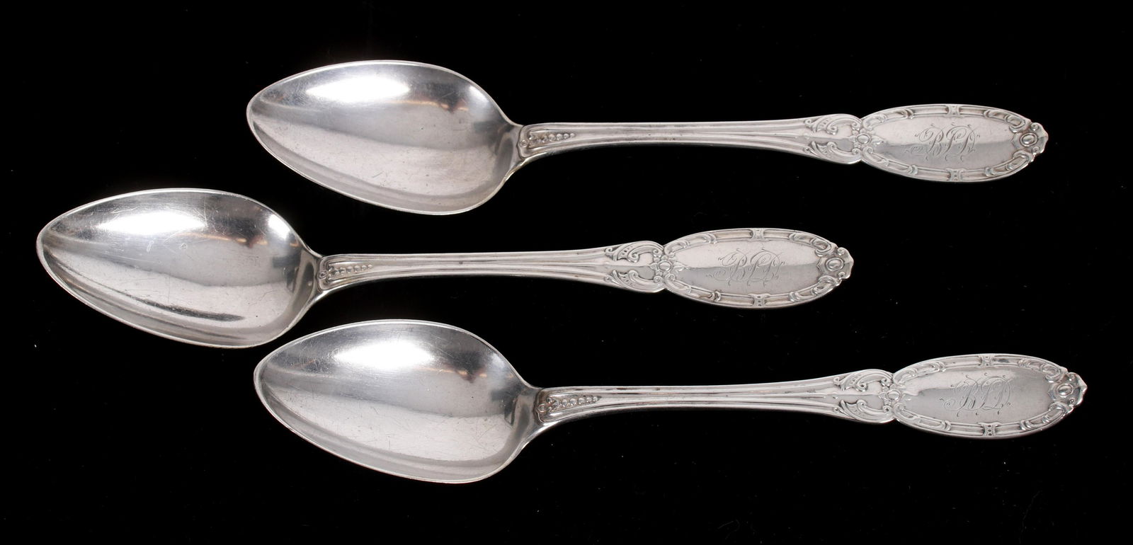 Three 19th Century Coin Silver Tablespoons (1 of 5)
