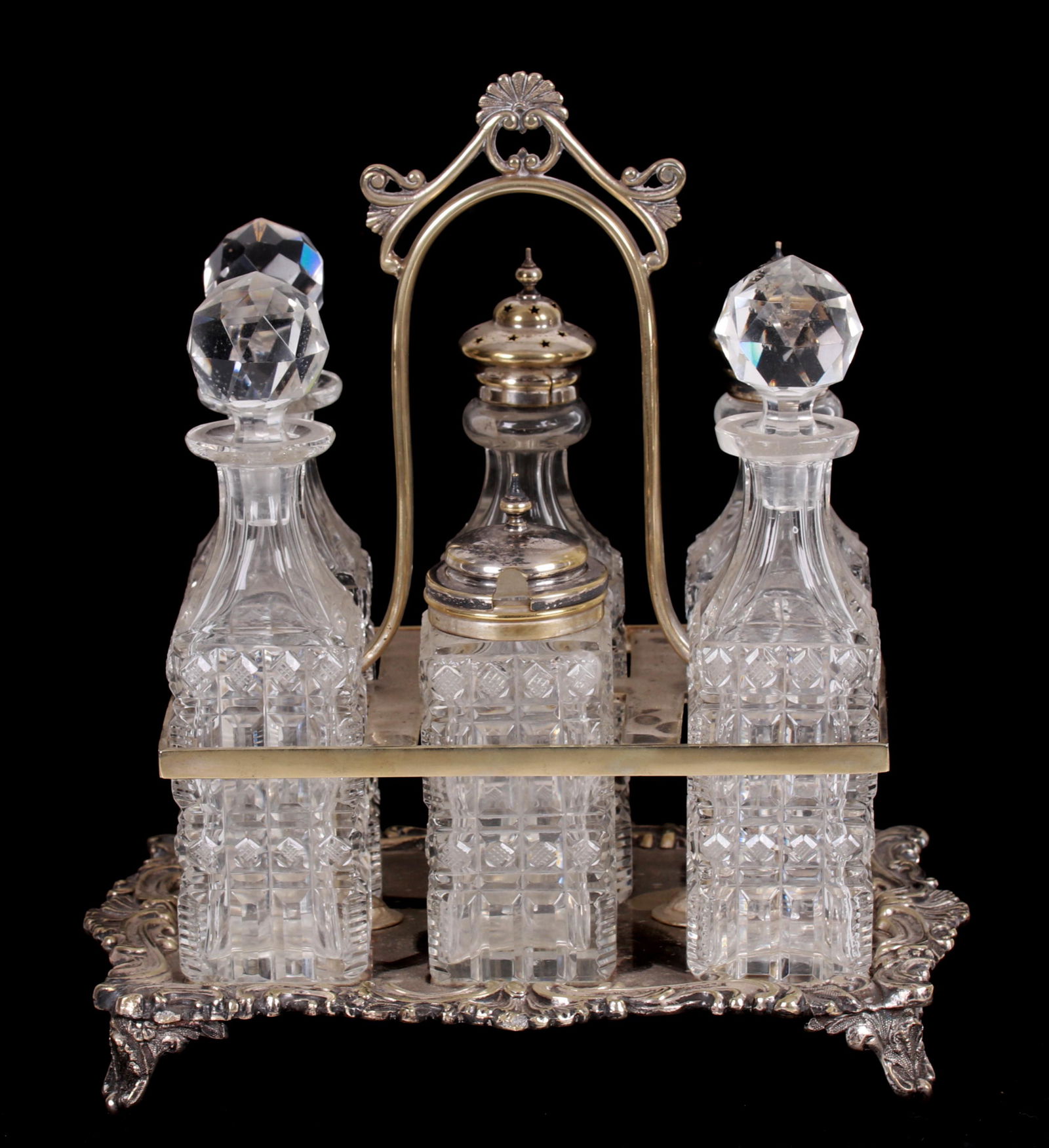 19th Century English Cruet Set (1 of 8)