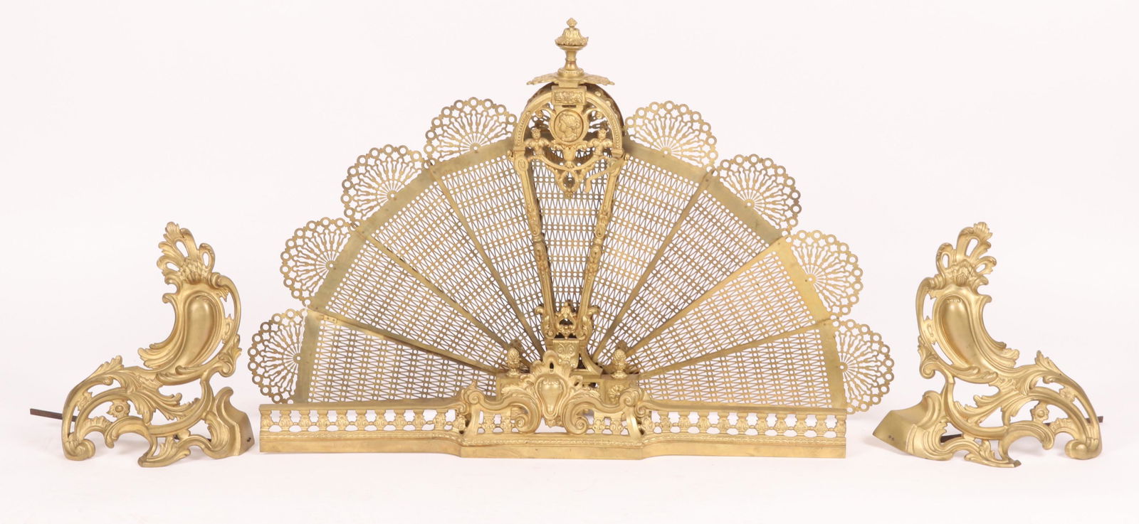 19th Century Brass Fireplace Accessories (1 of 11)