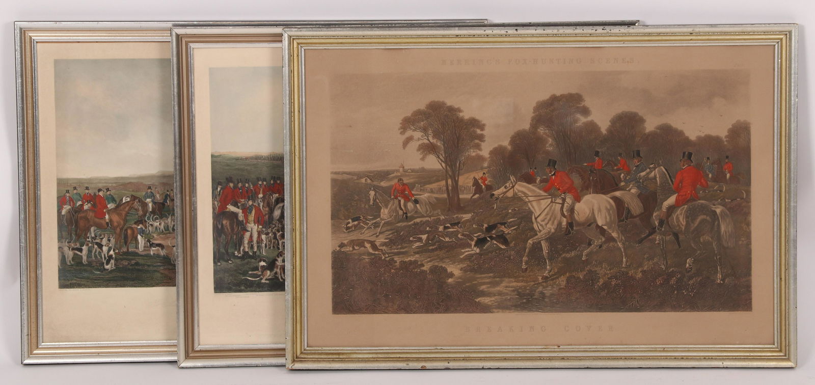 Three 19th Century English Hunt Scene Engravings (1 of 14)