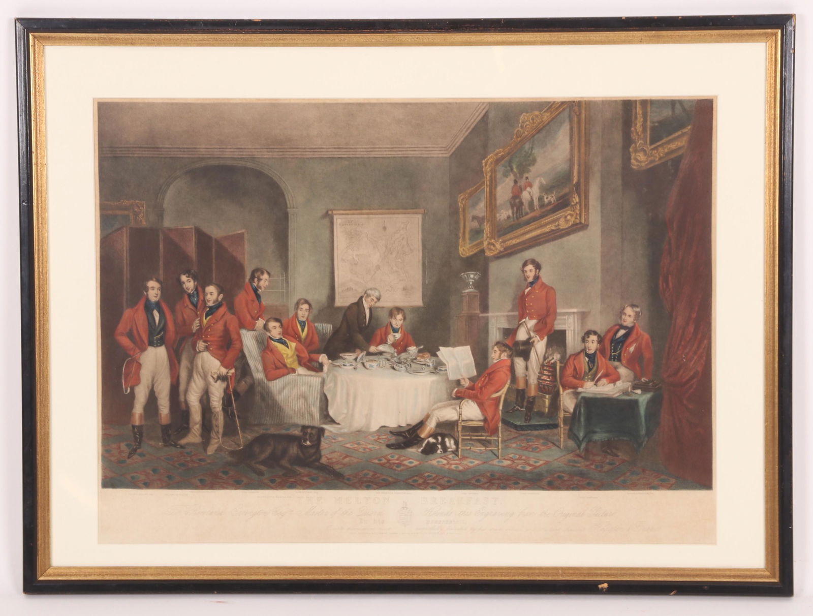 The Melton Breakfast, 19th C. English Engraving (1 of 7)