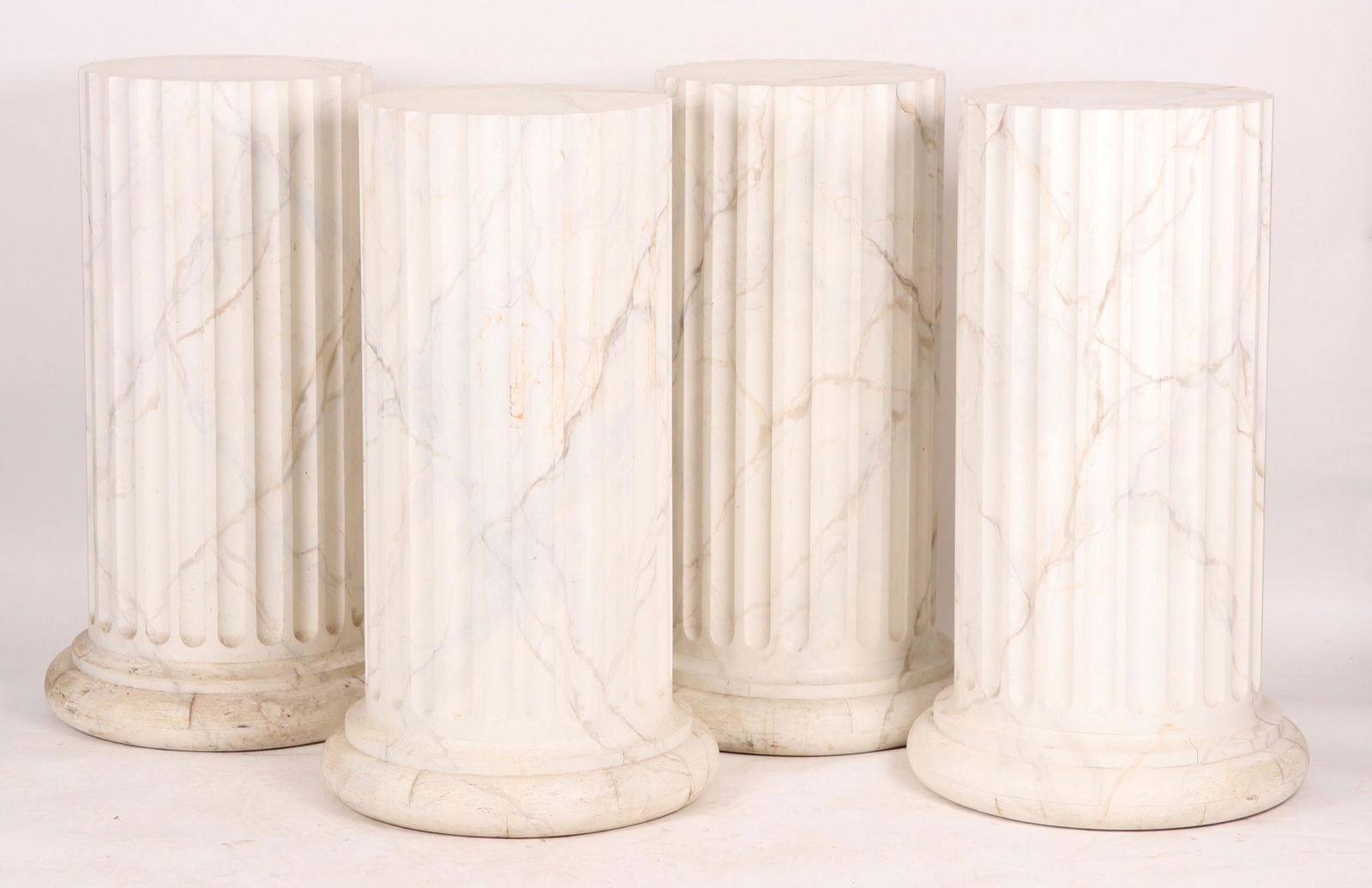 Four Faux Marble Pedestals (1 of 9)