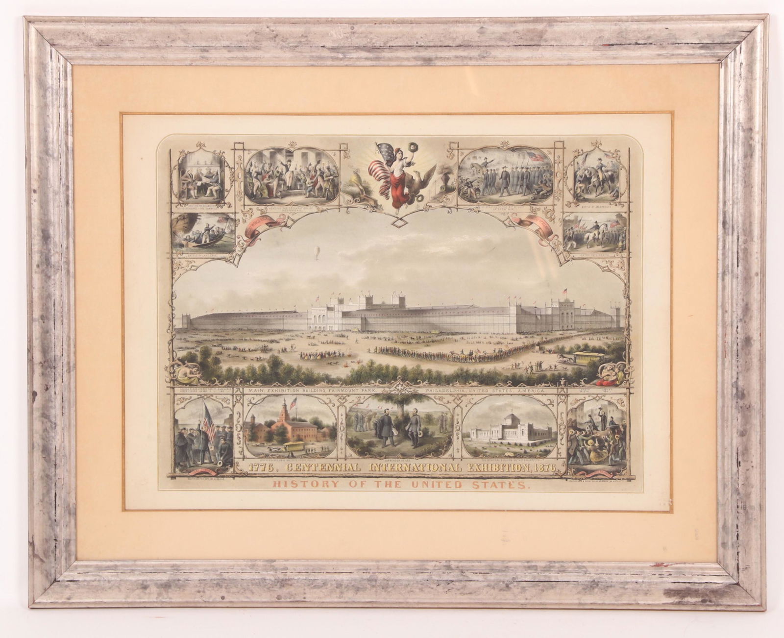 1876 Centennial Exhibition Lithograph, Henry Schile (1 of 8)