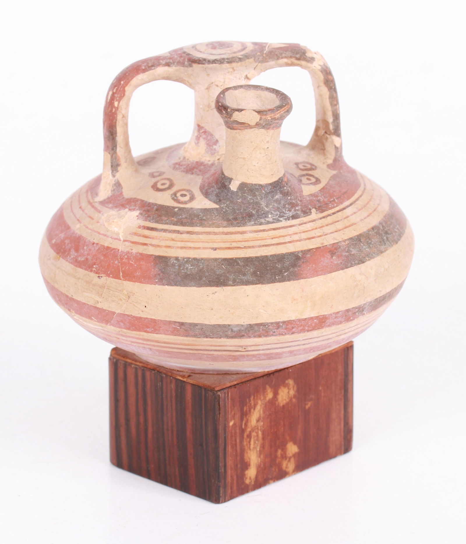 Mycenaean Pottery Spouted Stirrup Jar (1 of 9)