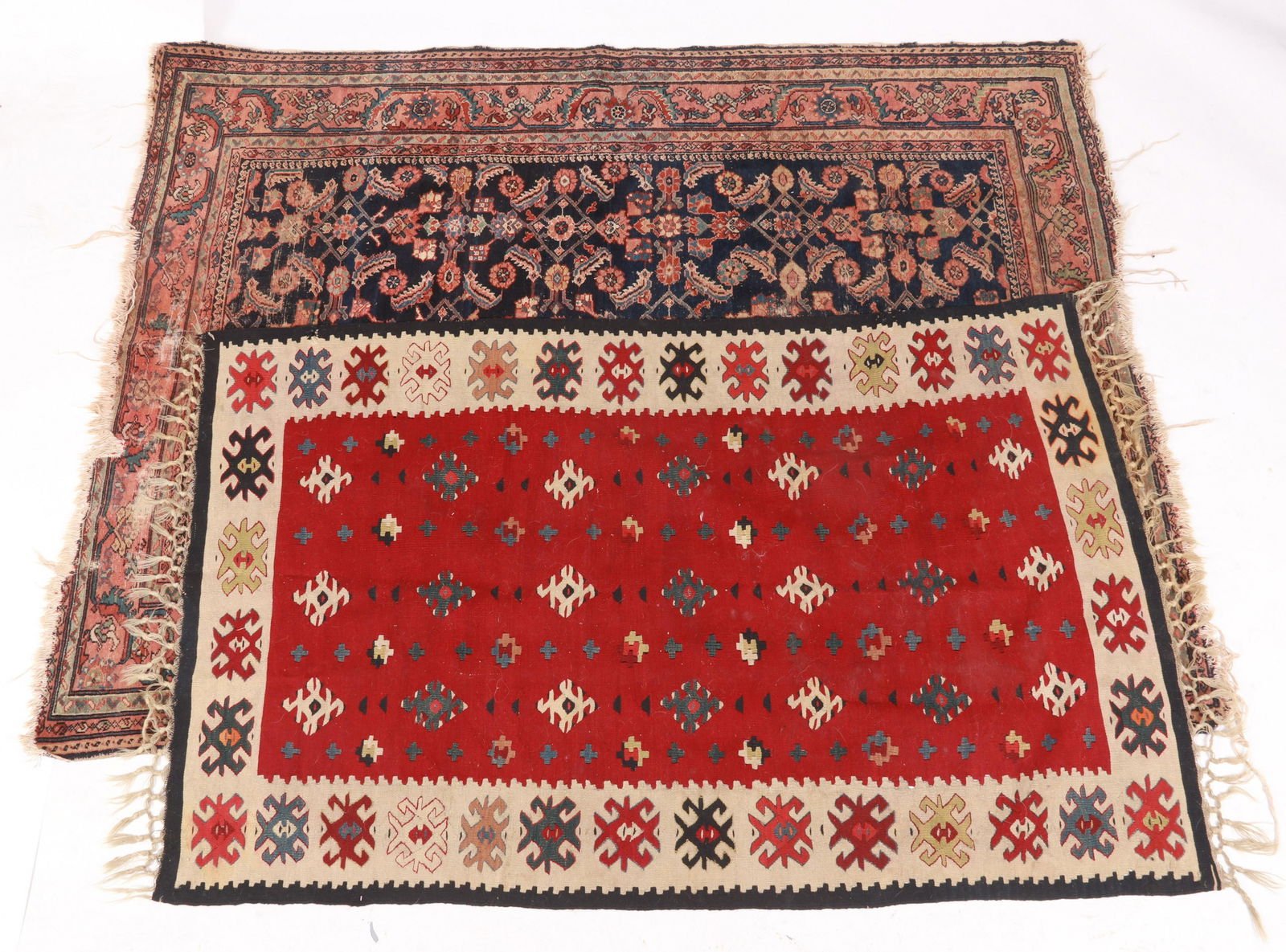 Post War Kilim & Antique Persian Village Rug/Carpet (1 of 11)