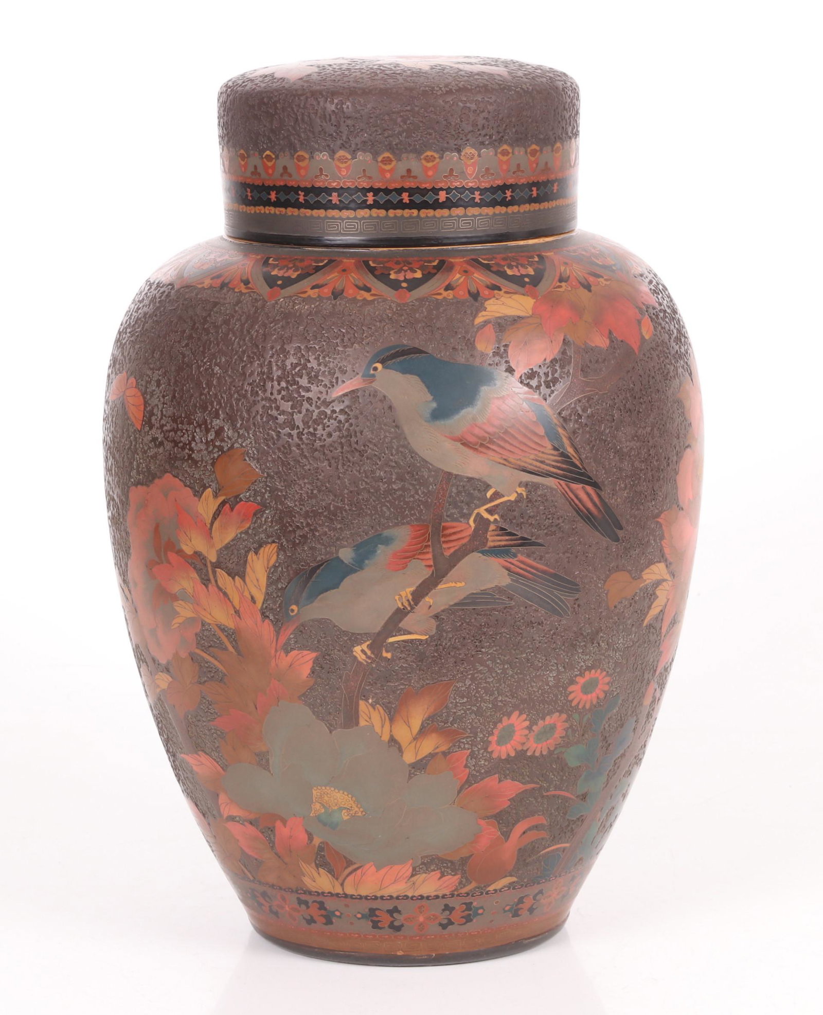 A Japanese Cloisonne On Porcelain Ginger Jar (1 of 8)