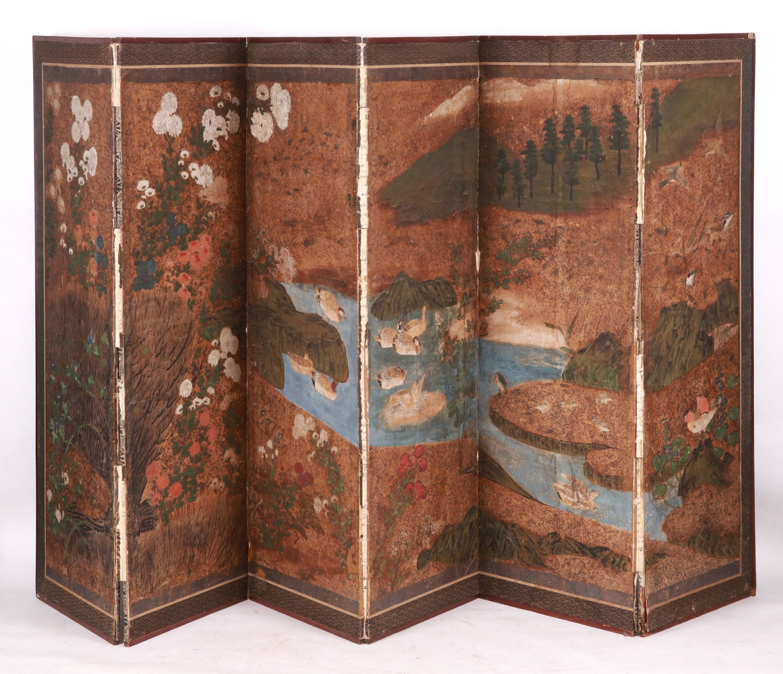 A Japanese Six Panel Screen (1 of 16)