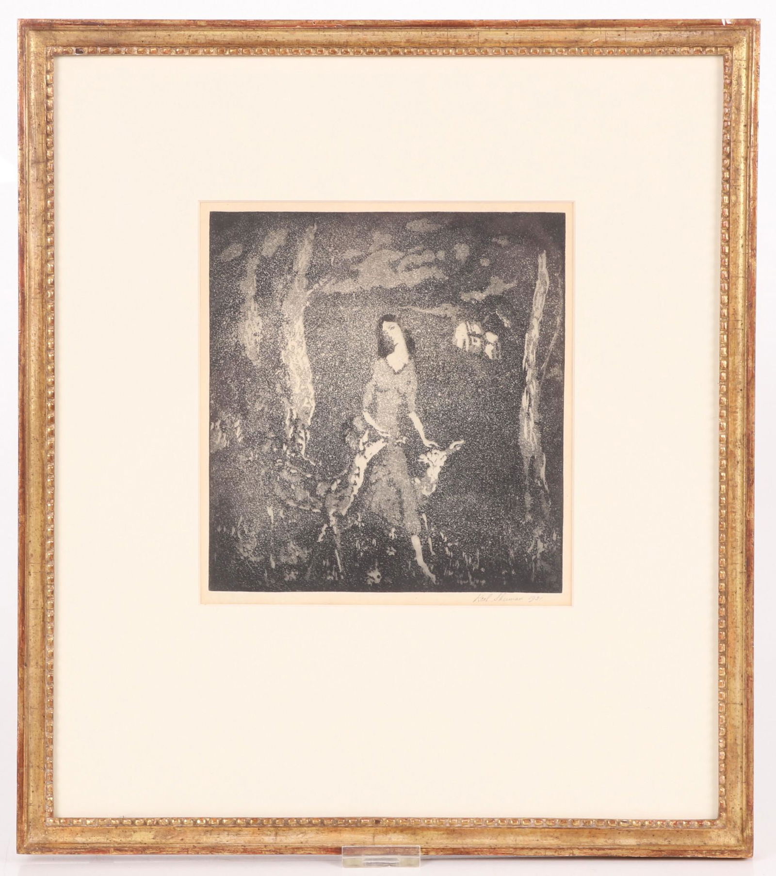 Karl Sherman, (American, 20th C.) Mezzotint (1 of 5)