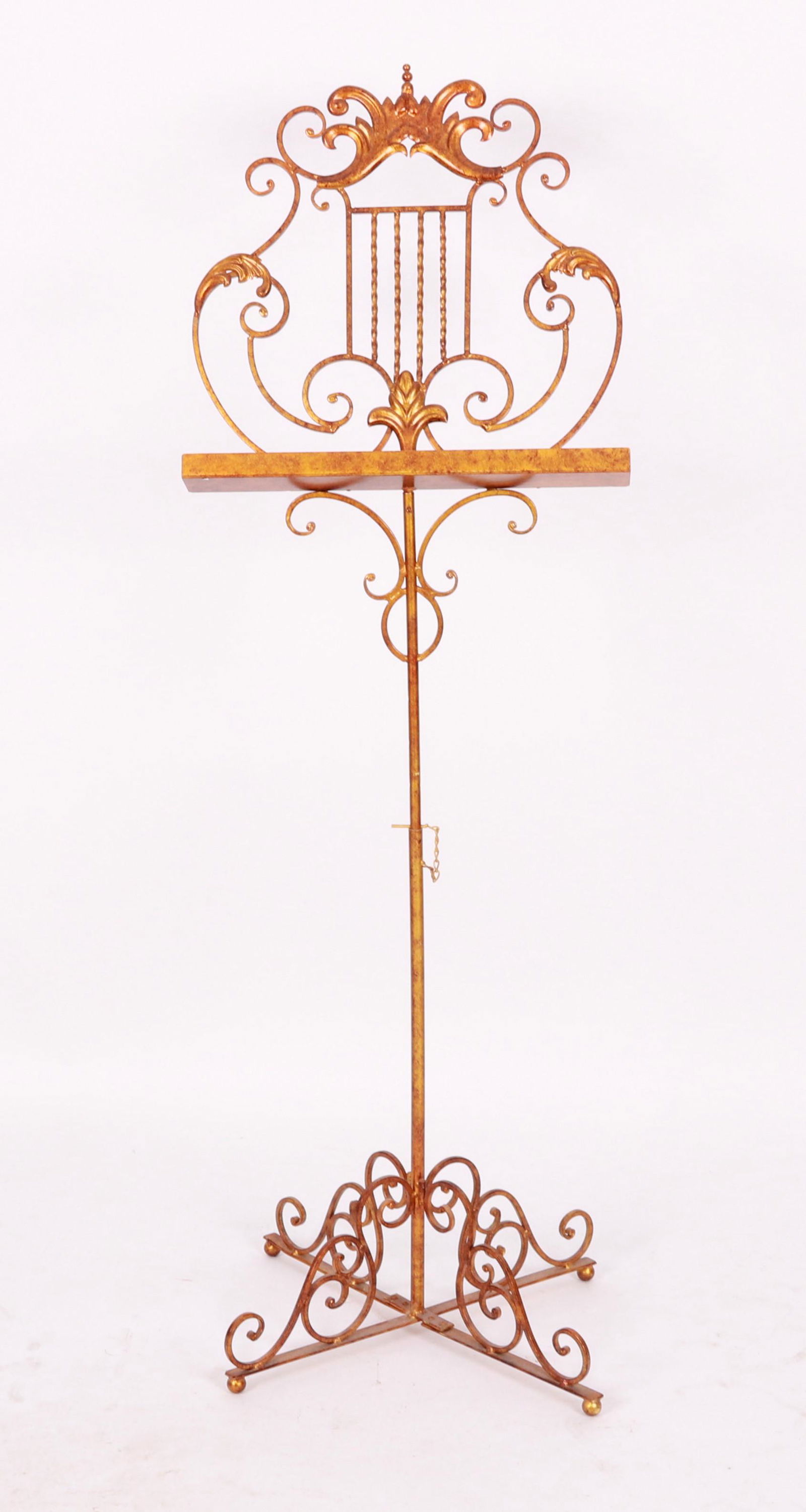 Italian Style Gilt Metal Music Stand (1 of 7)