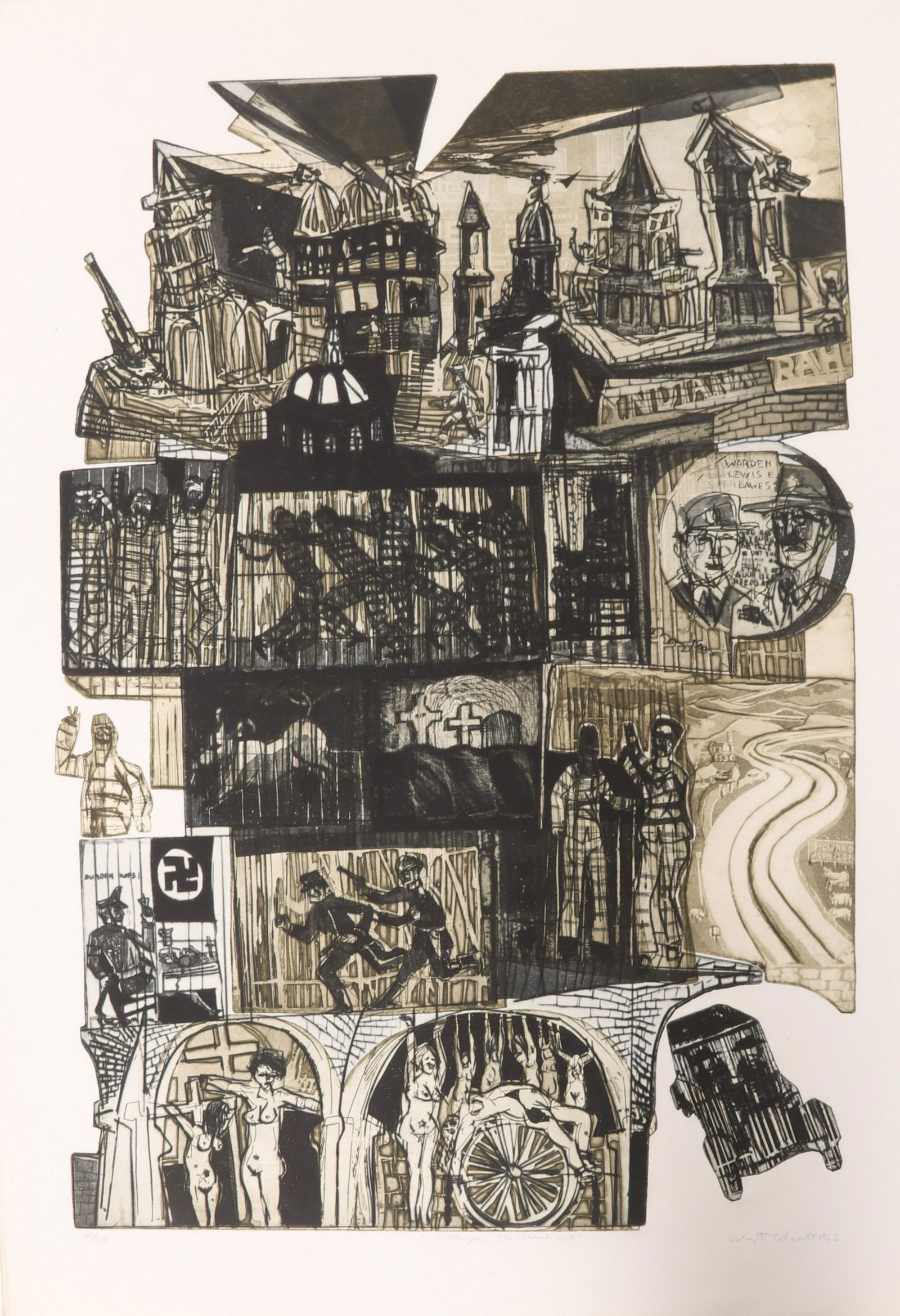 Warrington Colescott (American, B. 1921) Etching (1 of 7)