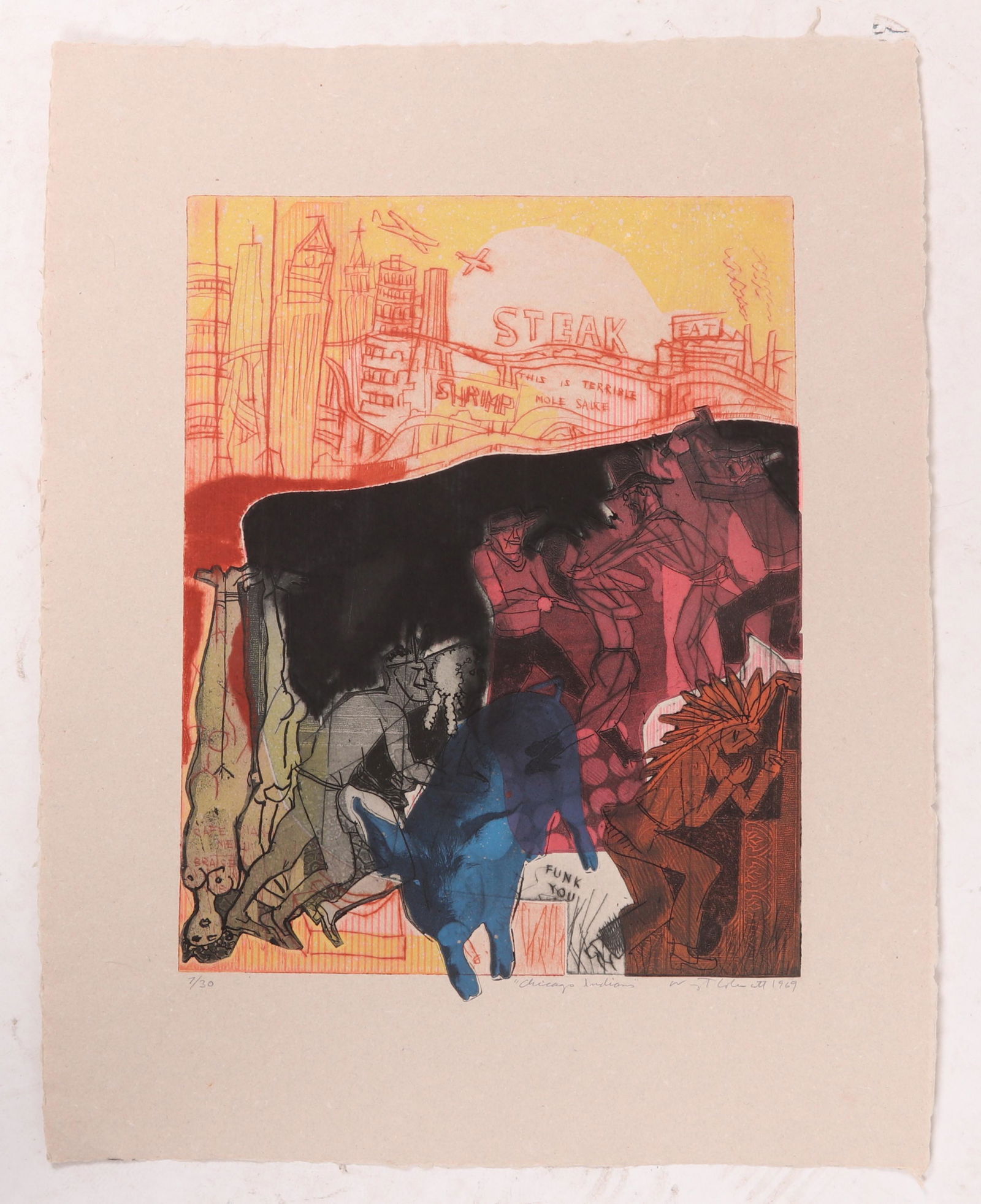 Warrington Colescott (American, B. 1921) Etching (1 of 6)