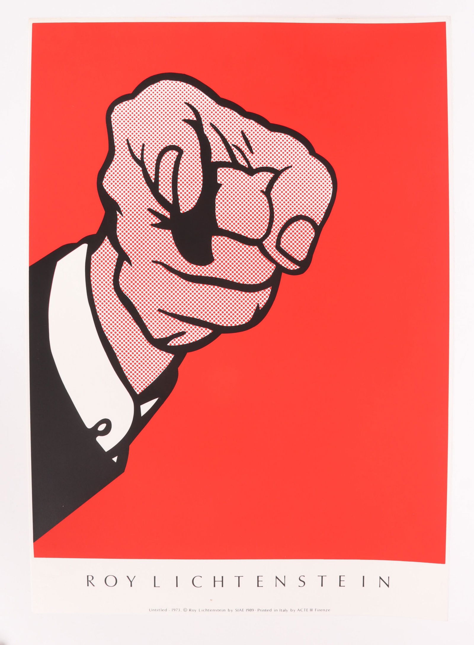 After Roy Lichtenstein, Pointing Finger (1 of 4)