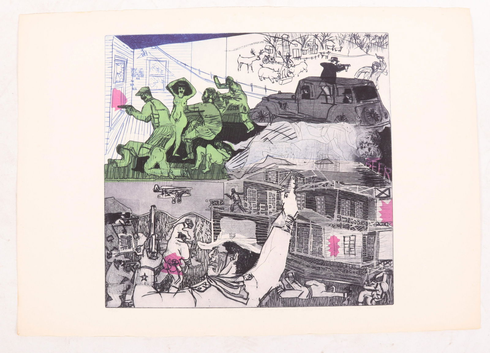 Warrington Colescott (American, B. 1921) Etching (1 of 7)