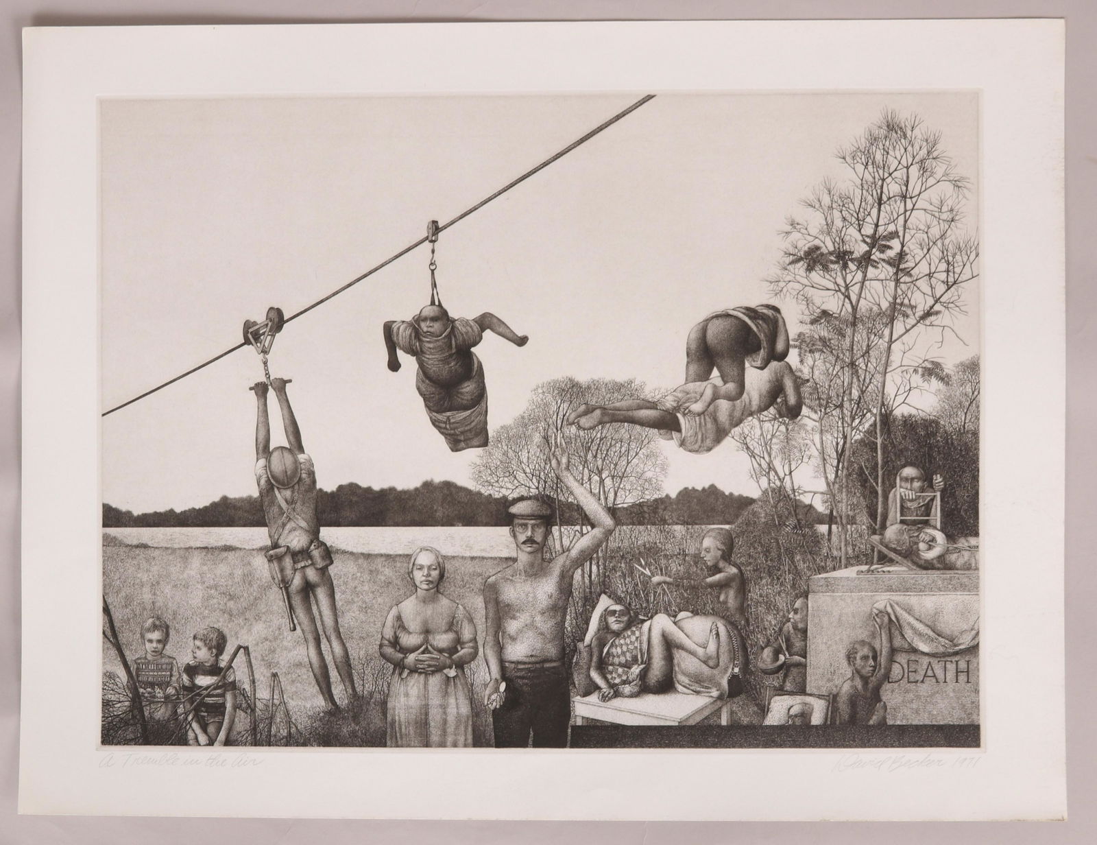 David Becker (American, born 1937) Etching (1 of 8)