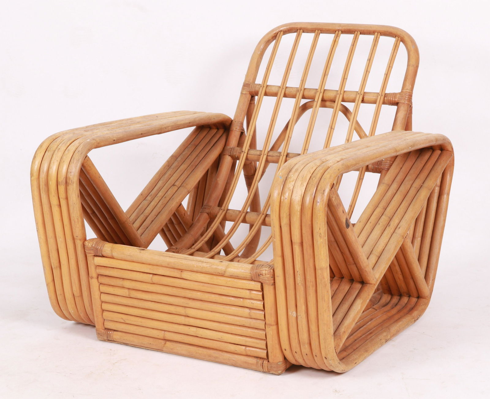 A Paul Frankl Rattan Lounge Chair (1 of 7)
