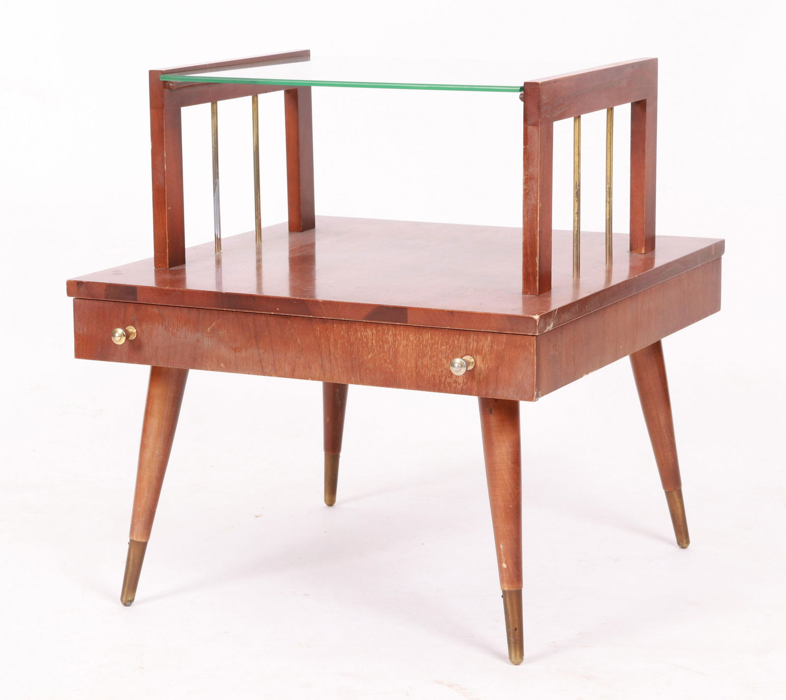 A Mid Century Walnut Side Table (1 of 5)