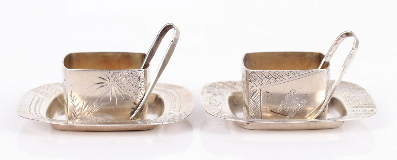 A Pair of Aesthetic Movement Sterling Mint Dishes (1 of 11)