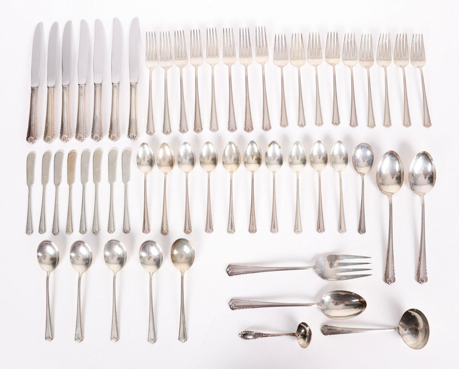 Rogers Moonbeam Sterling Flatware Set (1 of 7)