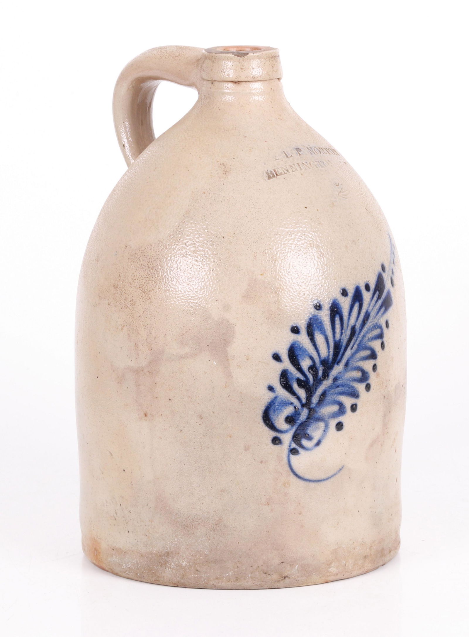 E & L P Norton Bennington 2 Gallon Stoneware Jug (1 of 8)