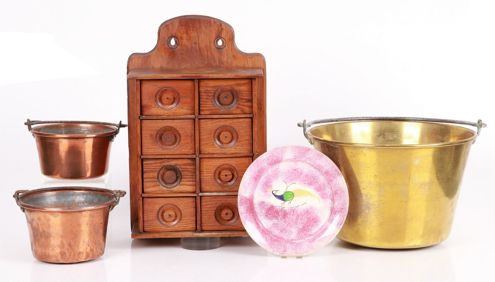 Primitives Incl. Spice Box, Copper & Brass Buckets (1 of 12)