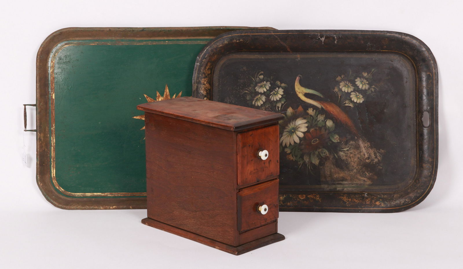 Two Tole Trays, Spice Box (1 of 12)