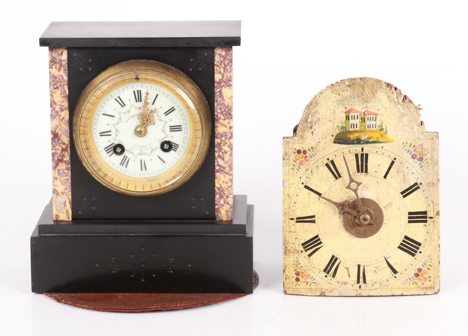 J. E. Caldwell Slate Clock, Wag on the Wall Clock (1 of 13)