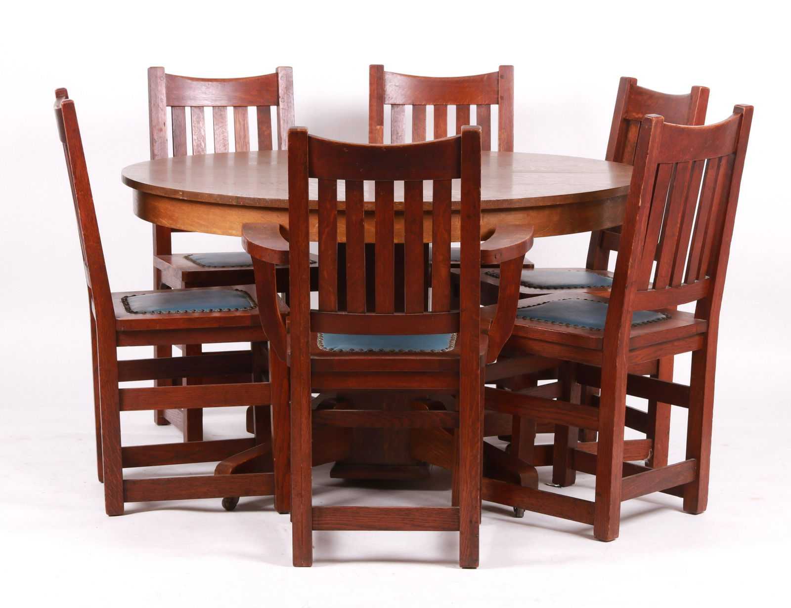 Lifetime Oak Dining Table & Six Limberts Chairs (1 of 15)