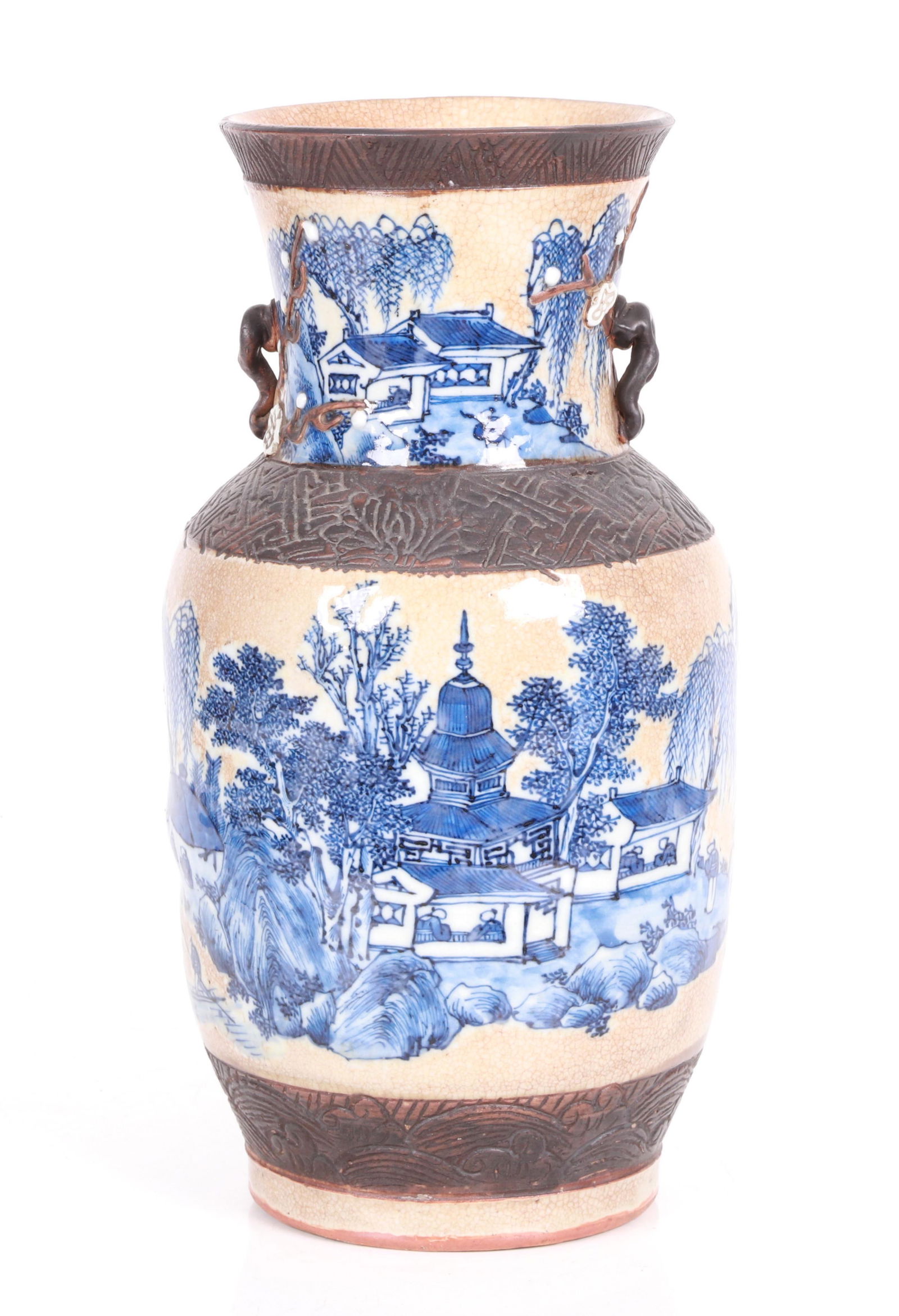 A Chinese Nanking Blue and White Vase (1 of 8)