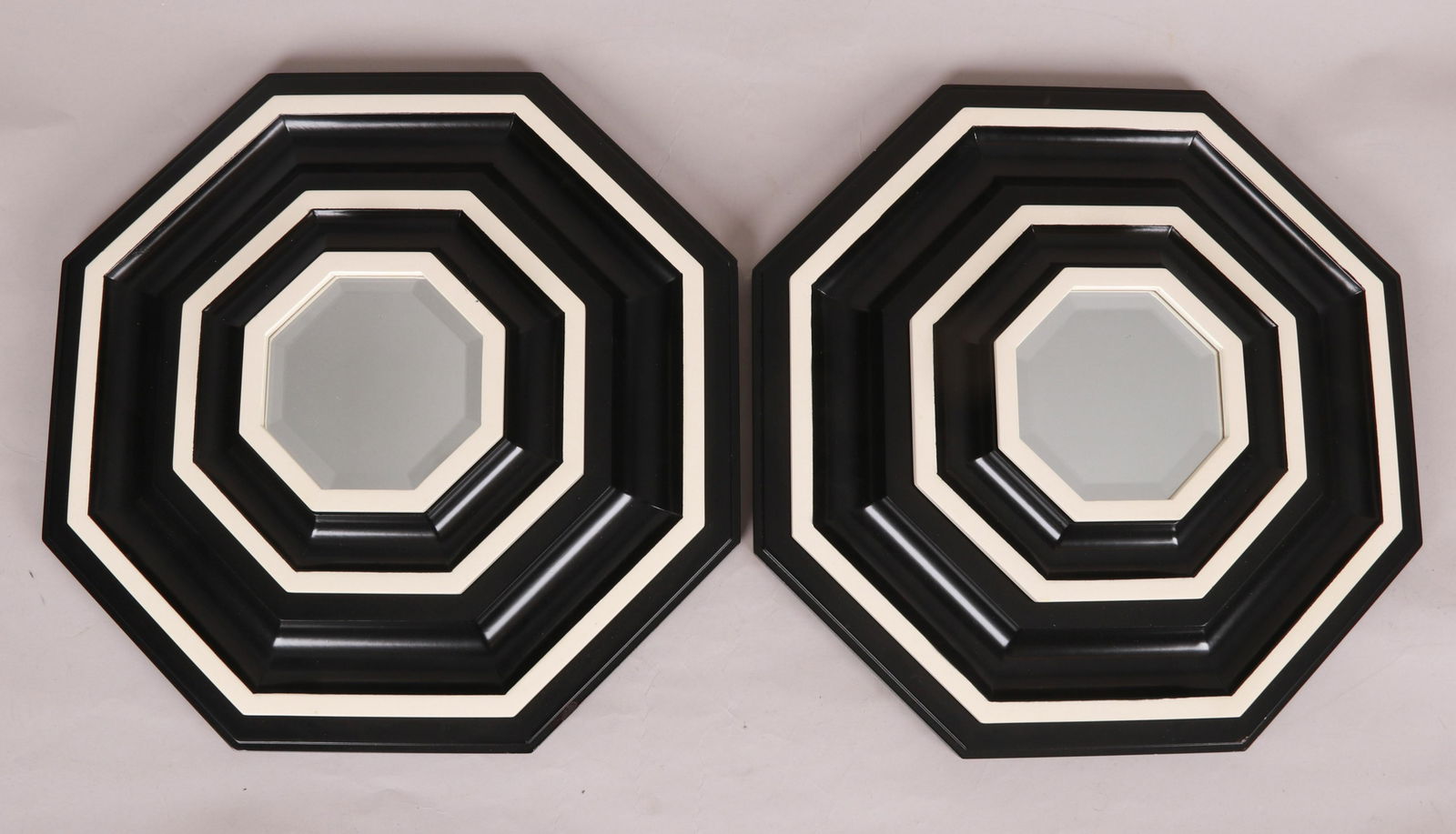 A Pair of Octagonal Decorator Mirrors (1 of 5)