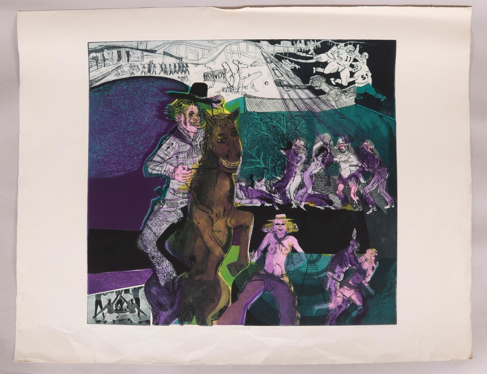 Warrington Colescott (American, B. 1921) Etching (1 of 7)