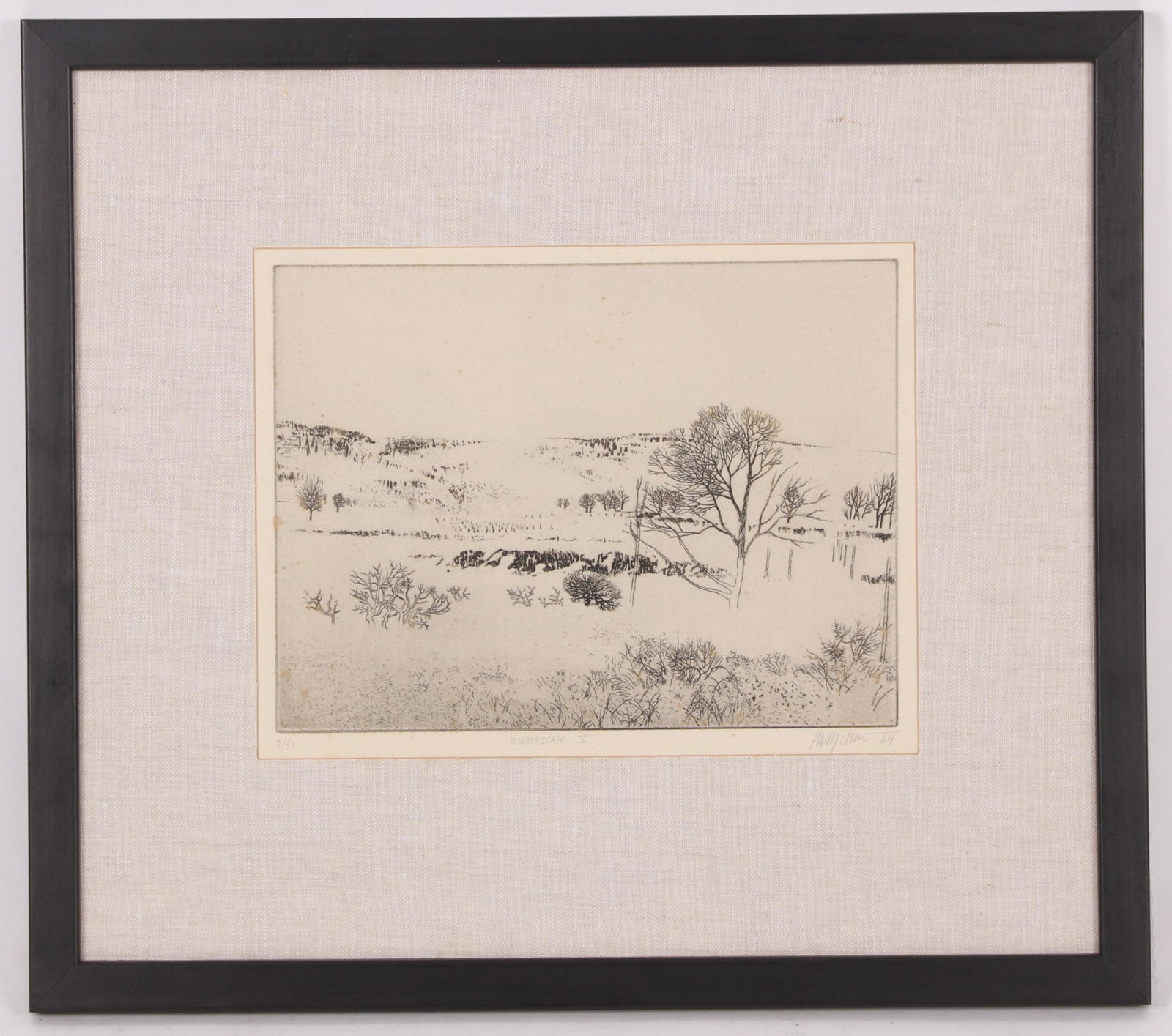 Peter Milton (American, B. 1930) Winterscape IV (1 of 7)