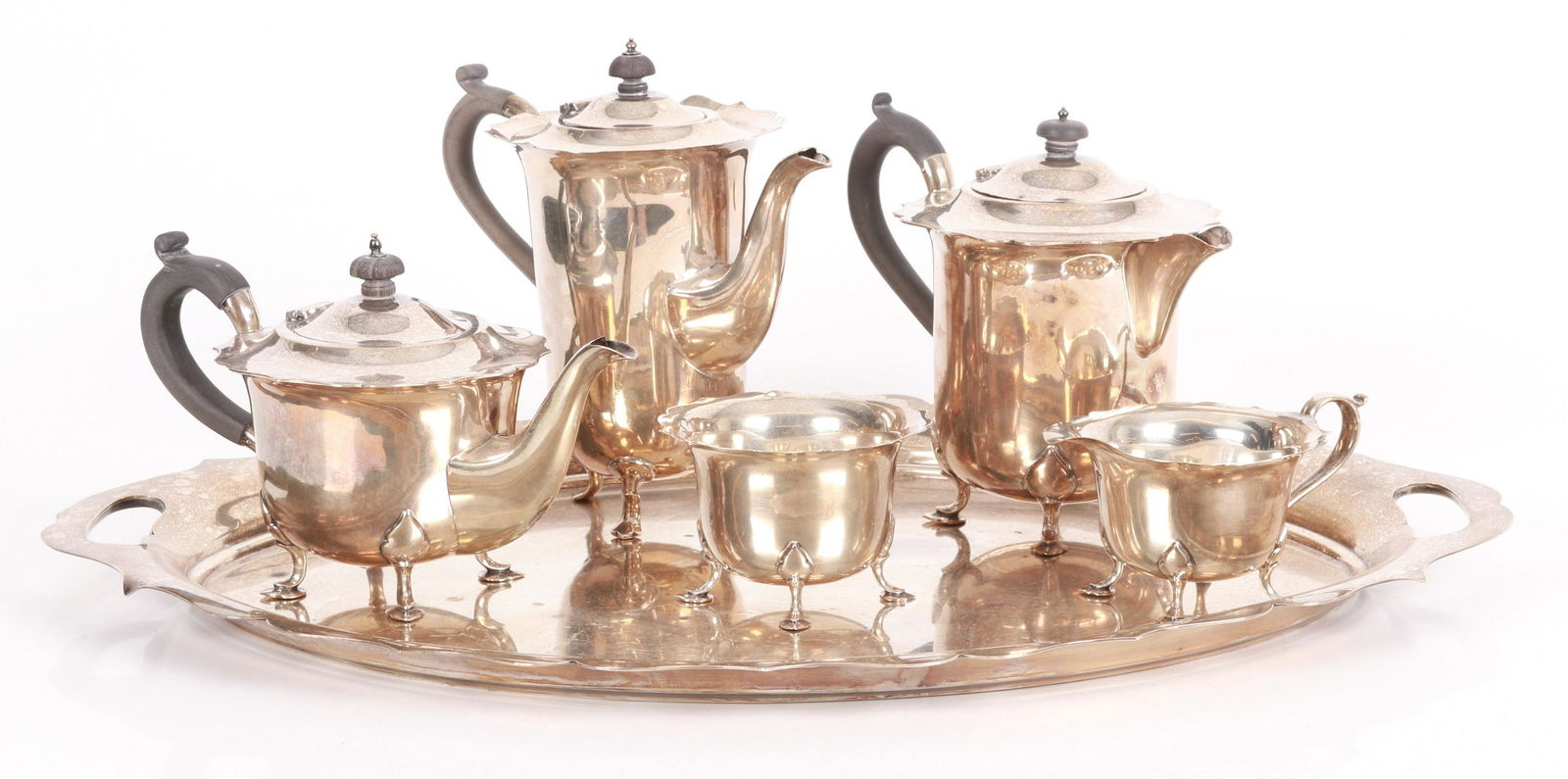 A Mappin and Webb English Sterling Tea Set (1 of 12)