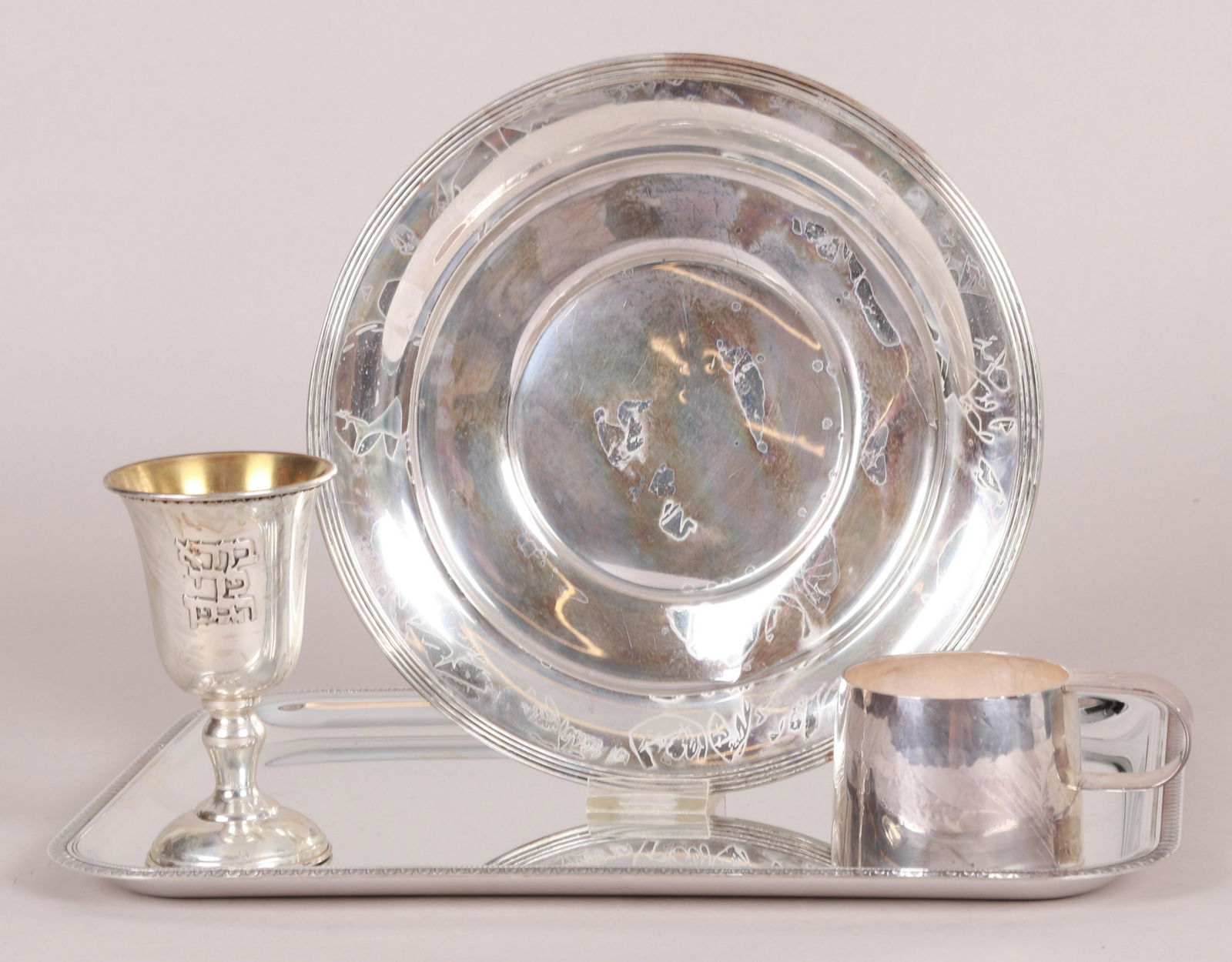Group of Sterling and Silver Plate Tableware (1 of 8)