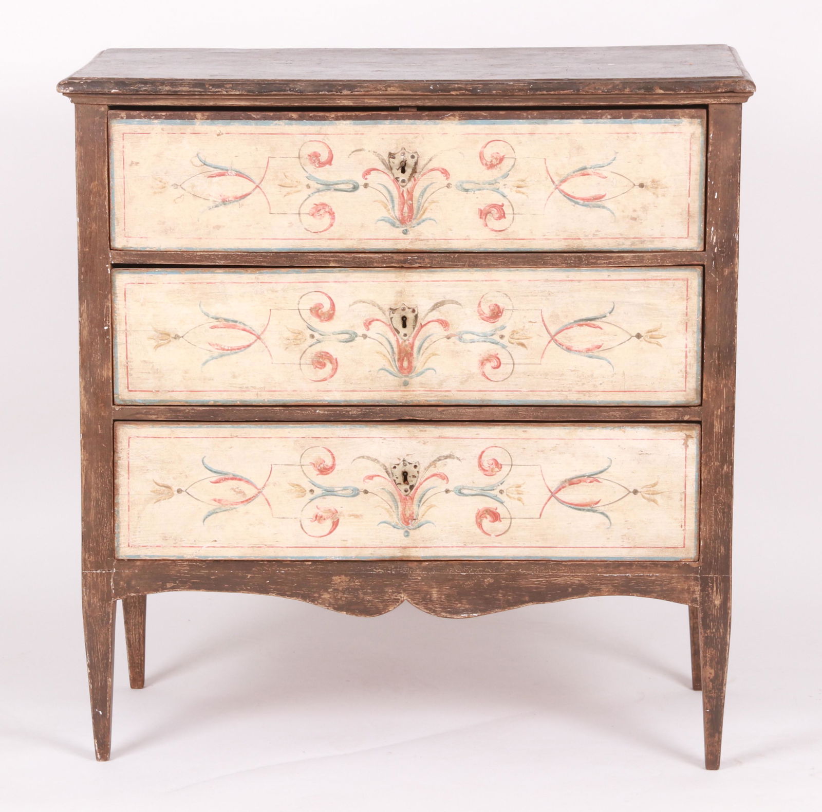 A Paint Decorated Swedish Chest of Drawers (1 of 9)