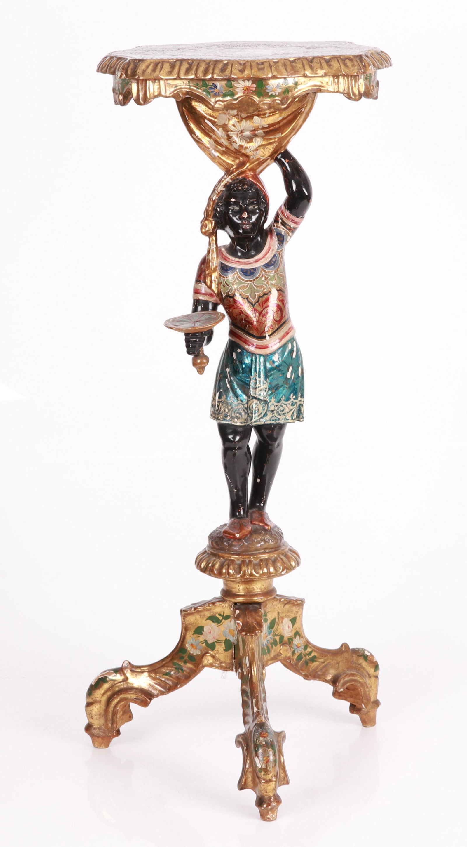 19th Century Venetian Blackamoor Stand (1 of 12)