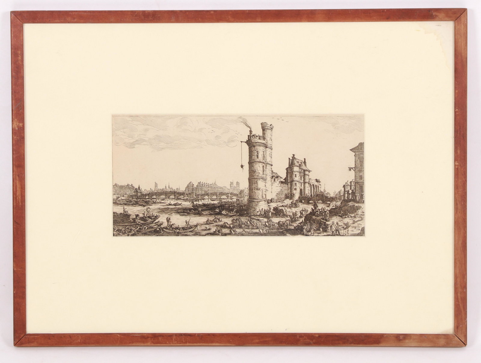 Jacques Callot, Etching, Vue de Pont Neuf (1 of 11)