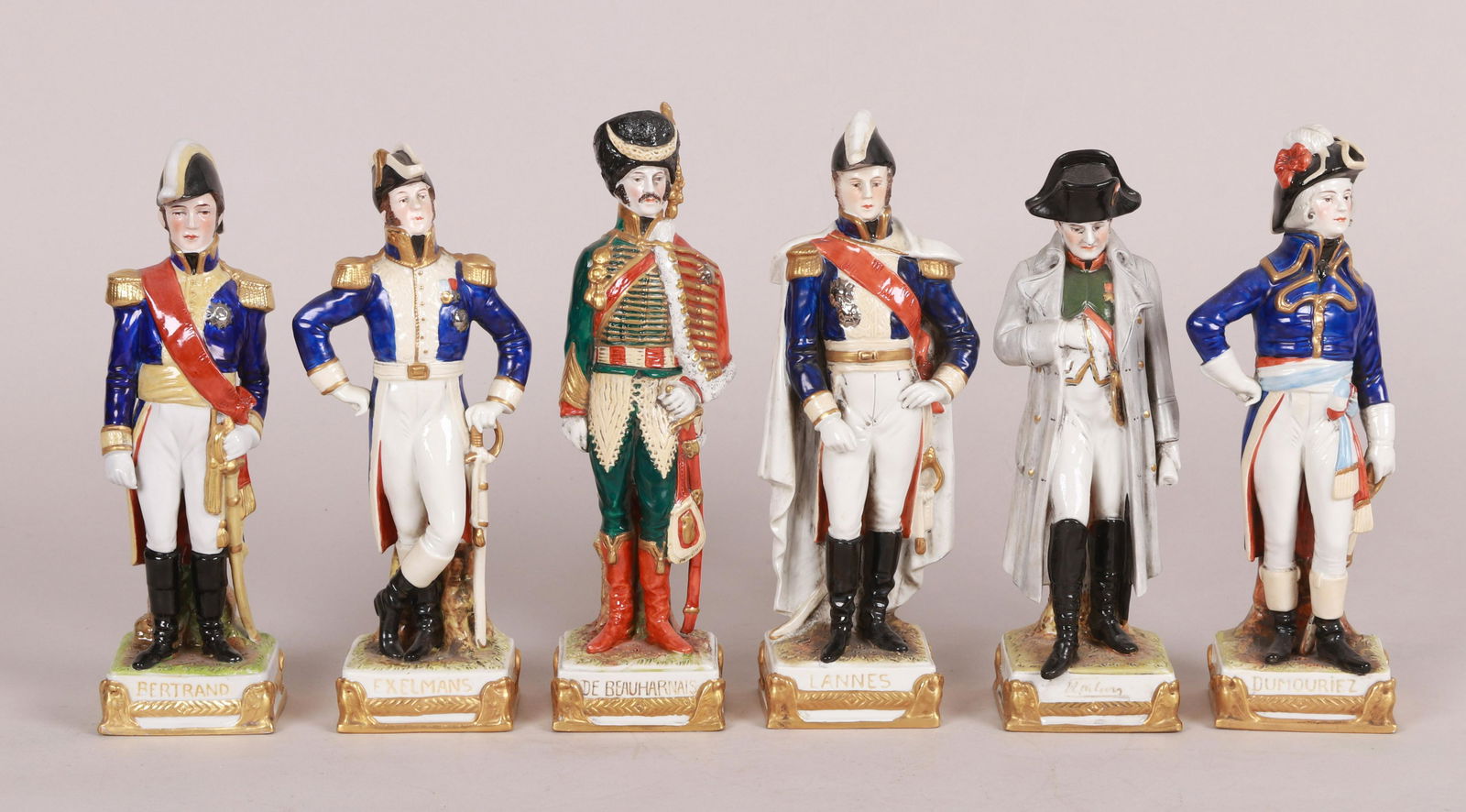 Six Sitzendorf Napoleonic Military Figurines (1 of 13)