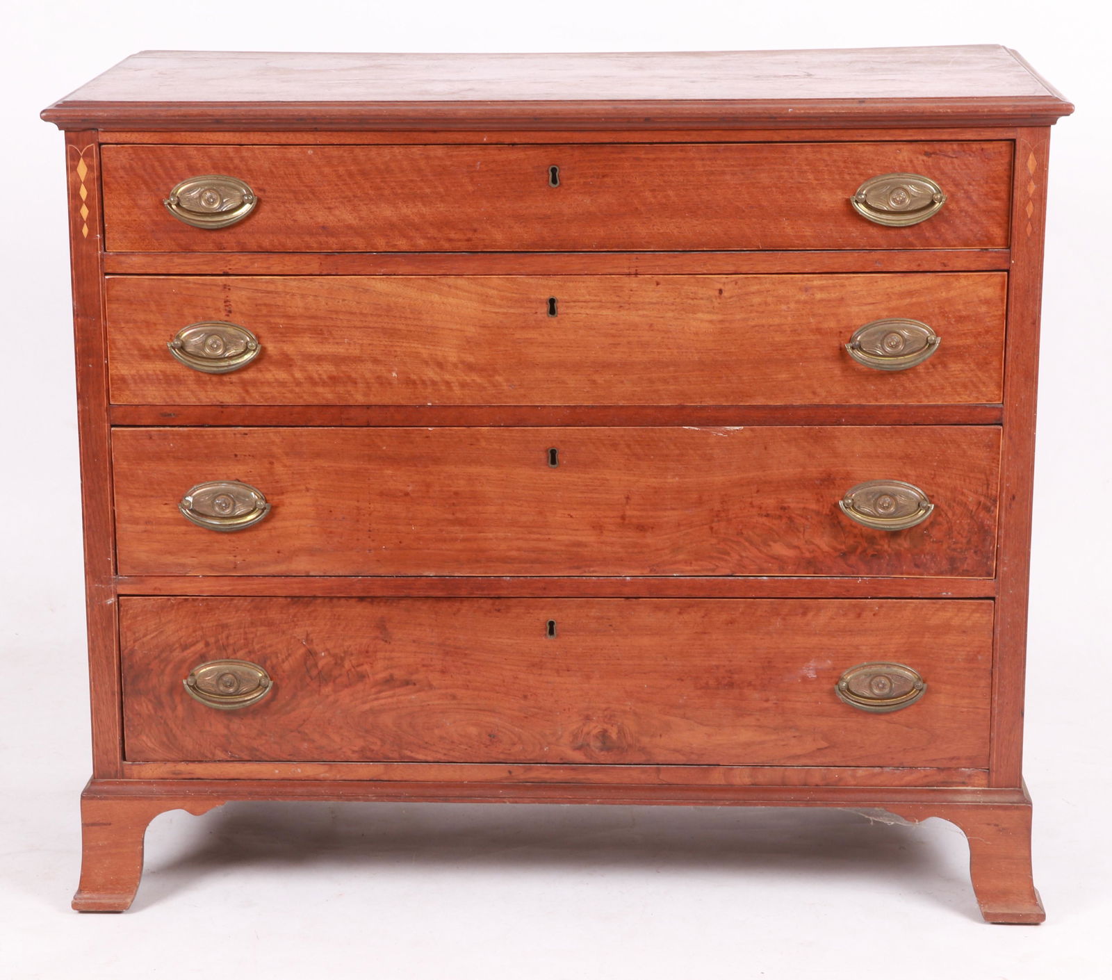 A Hepplewhite Walnut Chest of Drawers (1 of 9)