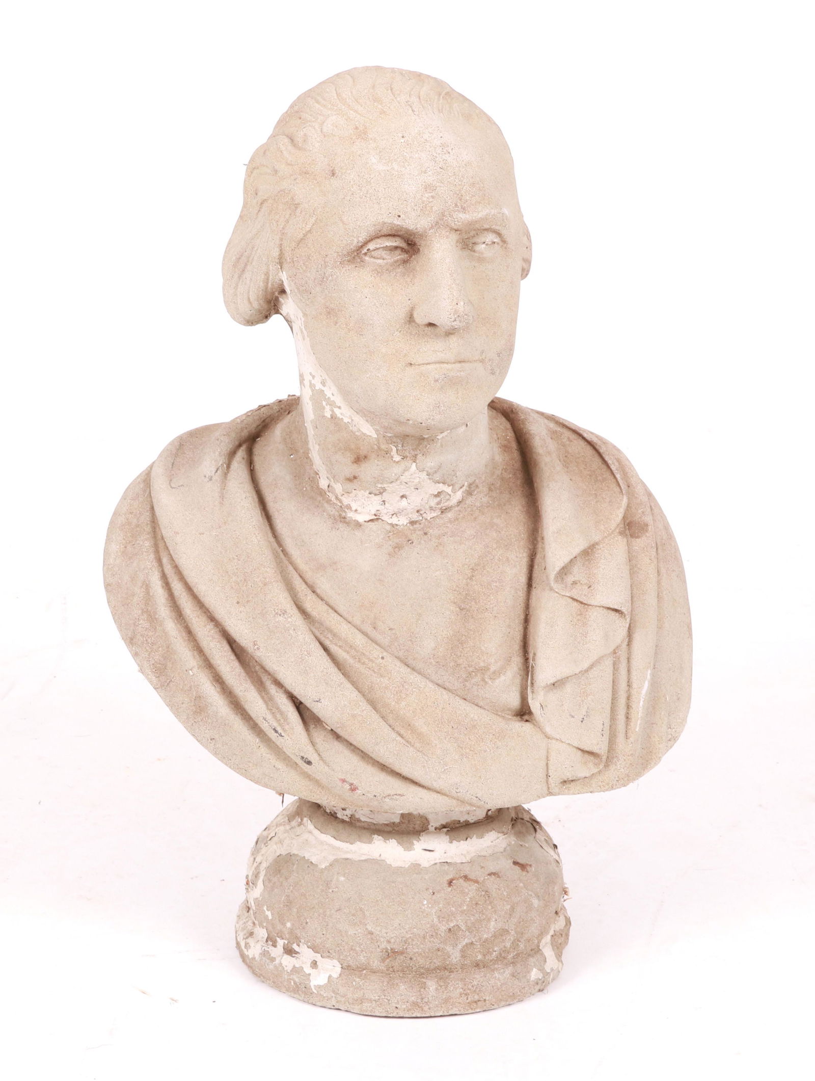 A Cast Stone Bust of George Washington (1 of 7)