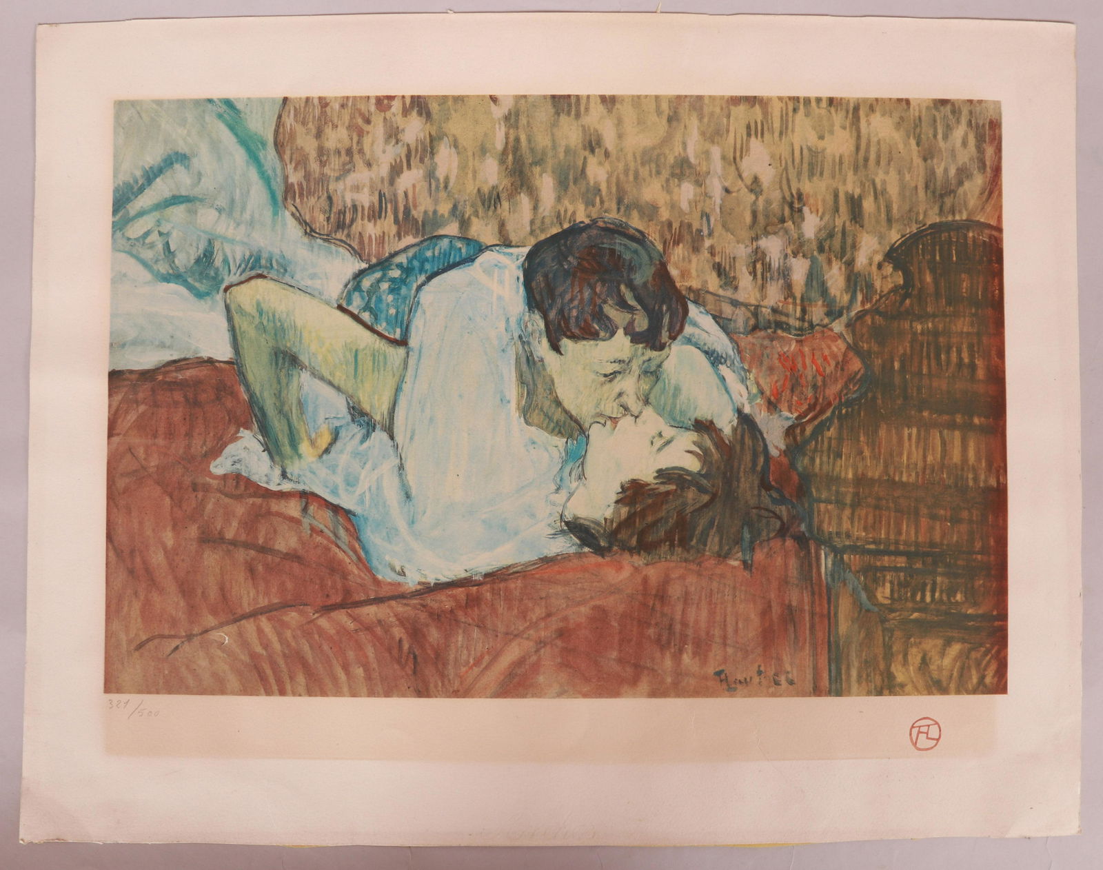 Henri de Toulouse-Lautrec, La Baiser (1 of 7)