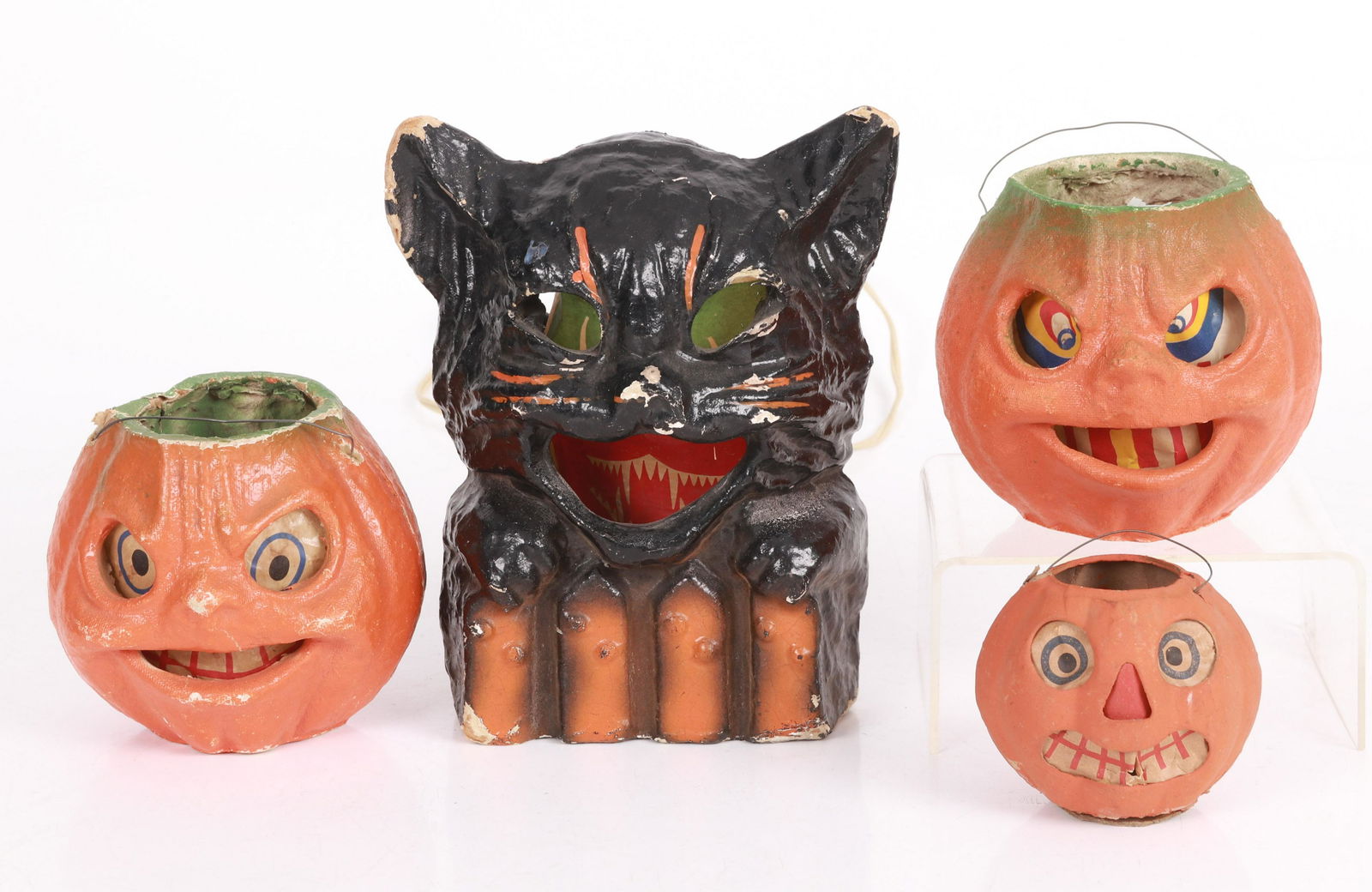 A Group of Vintage Halloween Papier Mache (1 of 11)