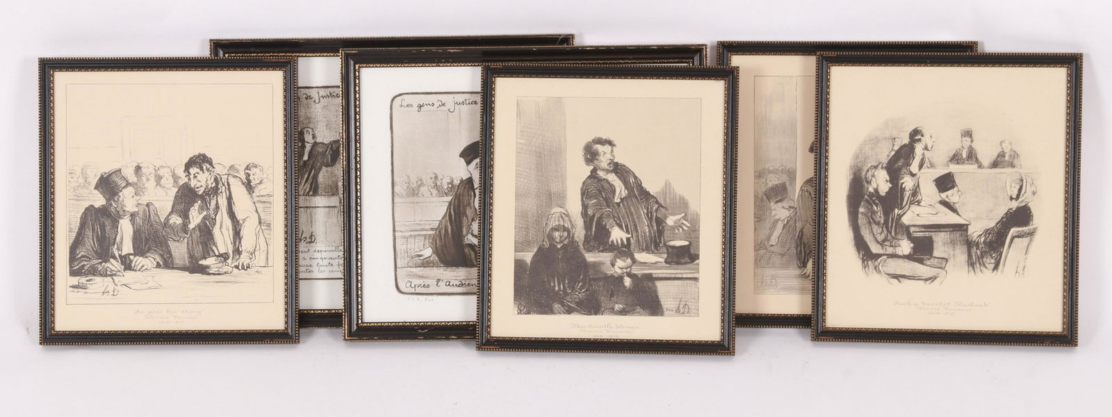 After Honore Daumier, Six Court Scenes (1 of 13)